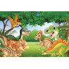 Fototapeta Bajkowe Dinozaury W Dżungli
