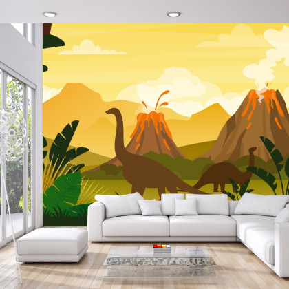 Fototapeta Dinozaury I Pejzaż