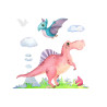 Fototapeta Akwarelowe Dinozaury