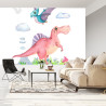 Fototapeta Akwarelowe Dinozaury