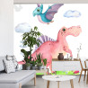 Fototapeta Akwarelowe Dinozaury