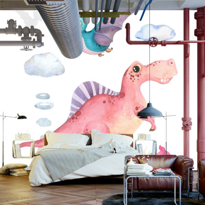 Fototapeta Akwarelowe Dinozaury