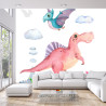 Fototapeta Akwarelowe Dinozaury