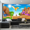 Fototapeta Bajkowe Dinozaury Nad Wodą