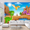 Fototapeta Bajkowe Dinozaury Nad Wodą