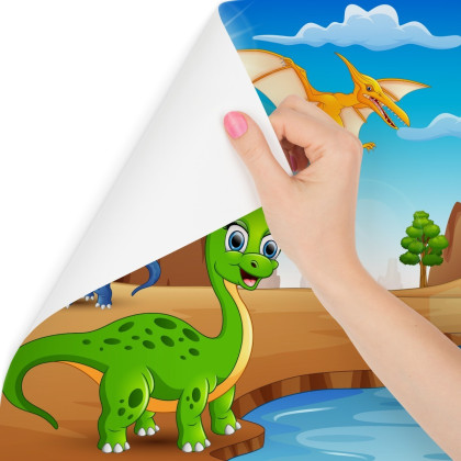 Fototapeta Bajkowe Dinozaury Nad Wodą