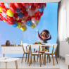 Fototapeta Chłopiec Z Balonami W Locie
