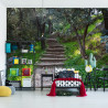 Fototapeta Schody W Lesie 3D