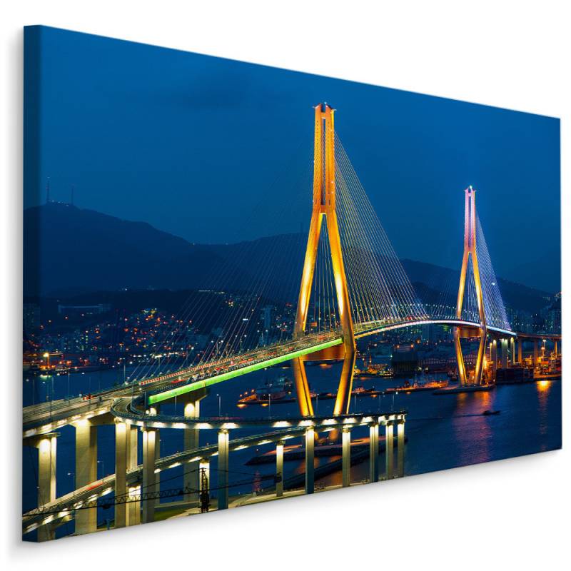 Obraz Na Płótnie Most Busan Harbor Bridge, Korea Południowa