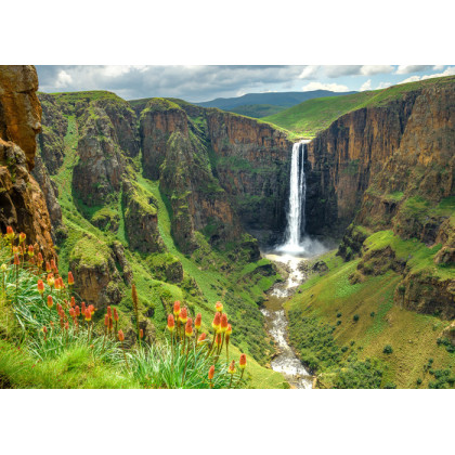 Obraz Na Płótnie Majestatyczny Wodospad W Lesotho