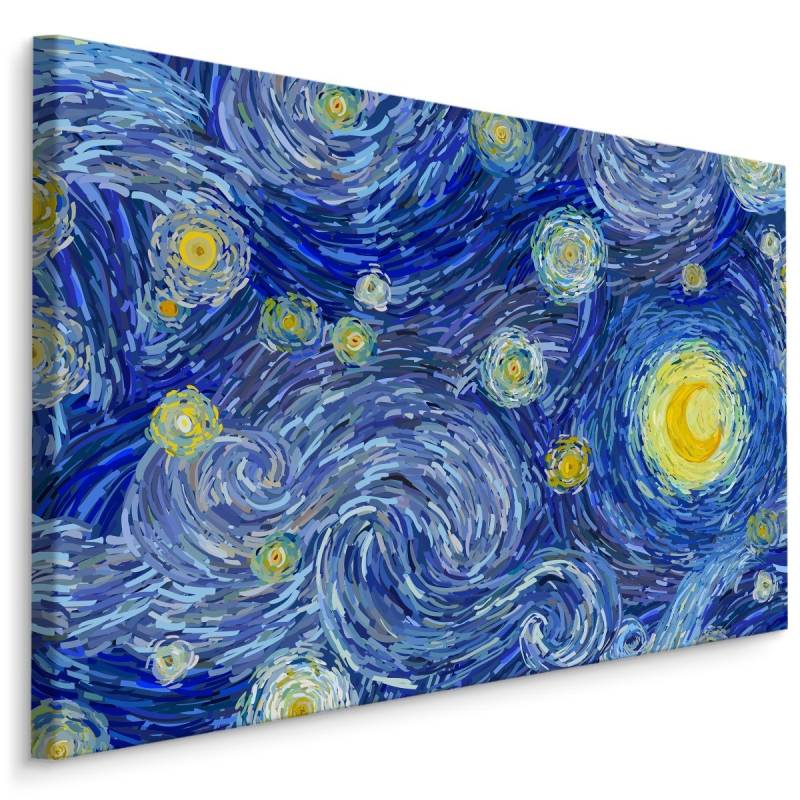 Obraz Na Płótnie Gwiaździste Niebo Na Styl Van Gogha