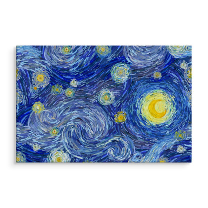 Obraz Na Płótnie Gwiaździste Niebo Na Styl Van Gogha