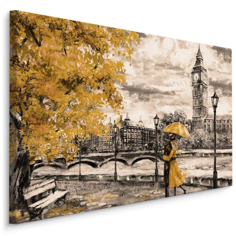 Obraz Na Płótnie Zakochani Podziwiający Panoramę Londynu