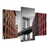Obraz Wieloczęściowy Manhattan Bridge Widok Z Washington Street