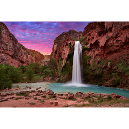 Obraz Wieloczęściowy Wodospady W Havasupai