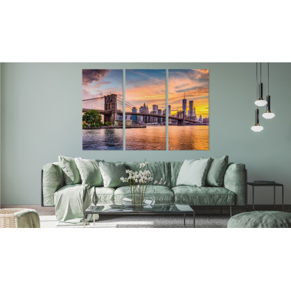 Obraz Wieloczęściowy Krajobraz Panoramiczny New York City