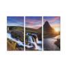 Obraz Wieloczęściowy Góra Kirkjufell Z Wodospadami
