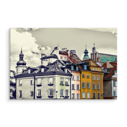 Obraz Na Płótnie Warszawskie Budynki Vintage