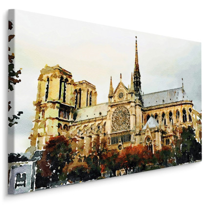 Obraz Na Płótnie Katedra Notre Dame Jak Malowana