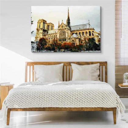 Obraz Na Płótnie Katedra Notre Dame Jak Malowana