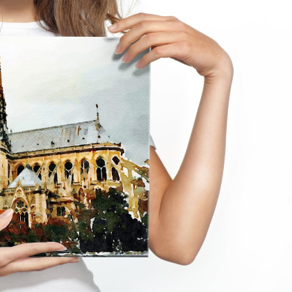 Obraz Na Płótnie Katedra Notre Dame Jak Malowana