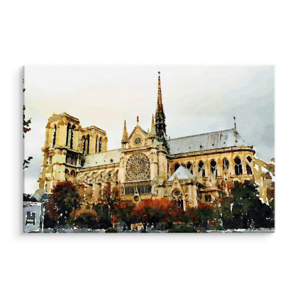 Obraz Na Płótnie Katedra Notre Dame Jak Malowana
