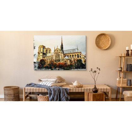 Obraz Na Płótnie Katedra Notre Dame Jak Malowana