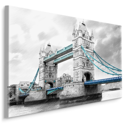 Obraz Na Płótnie Szkic Tower Bridge