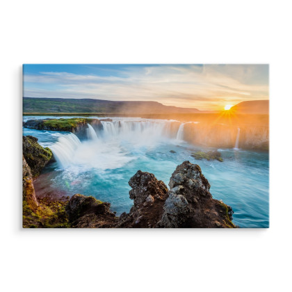Obraz Na Płótnie Wodospad Godafoss Na Islandii