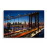 Obraz Na Płótnie Nocny Widok 3D Na Manhattan Bridge