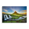 Obraz Na Płótnie Wodospad Na Tle Góry Kirkjufell Na Islandii
