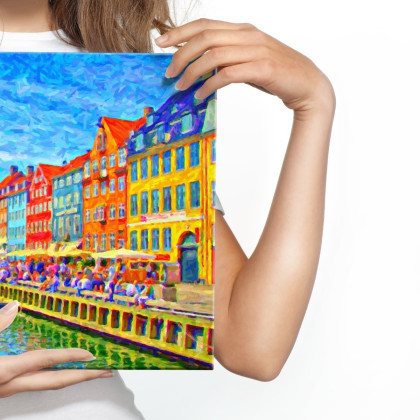 Obraz Na Płótnie Kanał Nyhavn W Centrum Kopenhagi