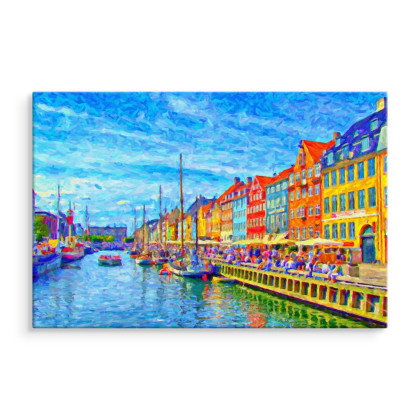 Obraz Na Płótnie Kanał Nyhavn W Centrum Kopenhagi