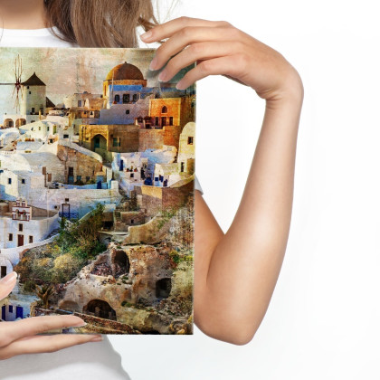 Obraz Na Płótnie Architektura Santorini