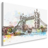 Obraz Na Płótnie Tower Bridge Malowany Akwarelą