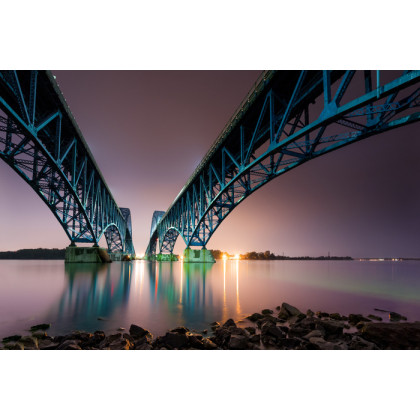 Obraz Na Płótnie Most South Grand Island Bridge, Usa