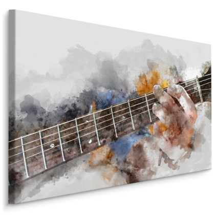 Obraz Na Płótnie Abstrakcyjna Gitara W Rękach