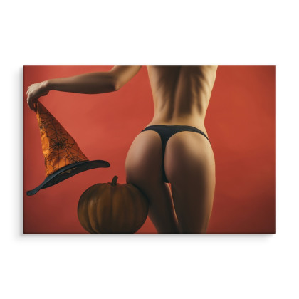Obraz Na Płótnie Seksowna Kobieta W Stroju Na Halloween