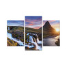 Obraz Wieloczęściowy Góra Kirkjufell Z Wodospadami