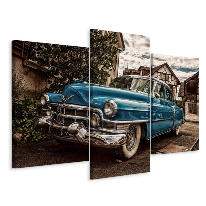 Obraz Wieloczęściowy Niebieski Cadillac Eldorado Z 1953 Roku