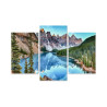 Obraz Wieloczęściowy Jezioro Moraine W Parku Narodowym Banff, Kanada