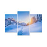 Obraz Wieloczęściowy Alpy Zimą 3D