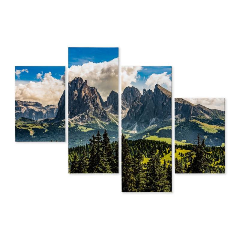 Obraz Wieloczęściowy Widok Włoskich Dolomitów 3D