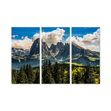 Obraz Wieloczęściowy Widok Włoskich Dolomitów 3D