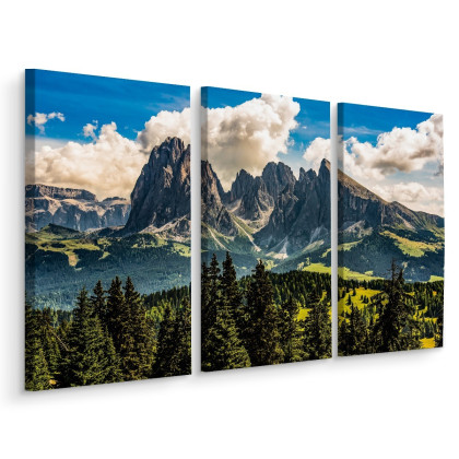 Obraz Wieloczęściowy Widok Włoskich Dolomitów 3D