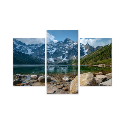 Obraz Wieloczęściowy Morskie Oko W Tatrach 3D