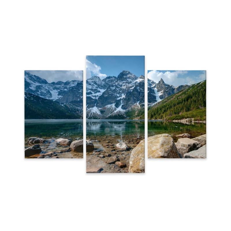 Obraz Wieloczęściowy Morskie Oko W Tatrach 3D