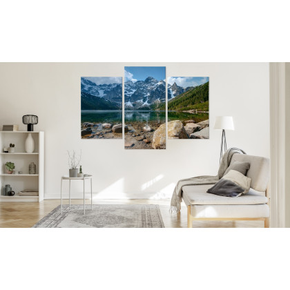 Obraz Wieloczęściowy Morskie Oko W Tatrach 3D