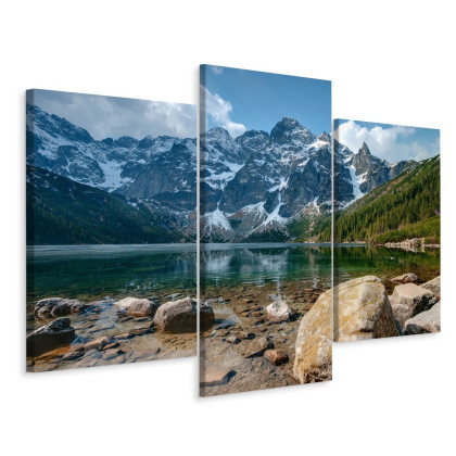 Obraz Wieloczęściowy Morskie Oko W Tatrach 3D