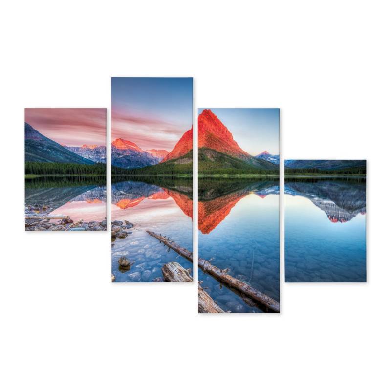 Obraz Wieloczęściowy Jezioro Swiftcurrent Lake W Usa
